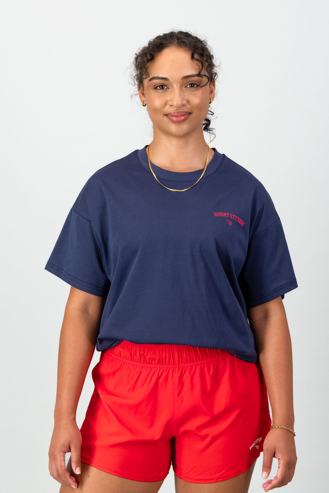 Academy Oversized Tee - Navy
