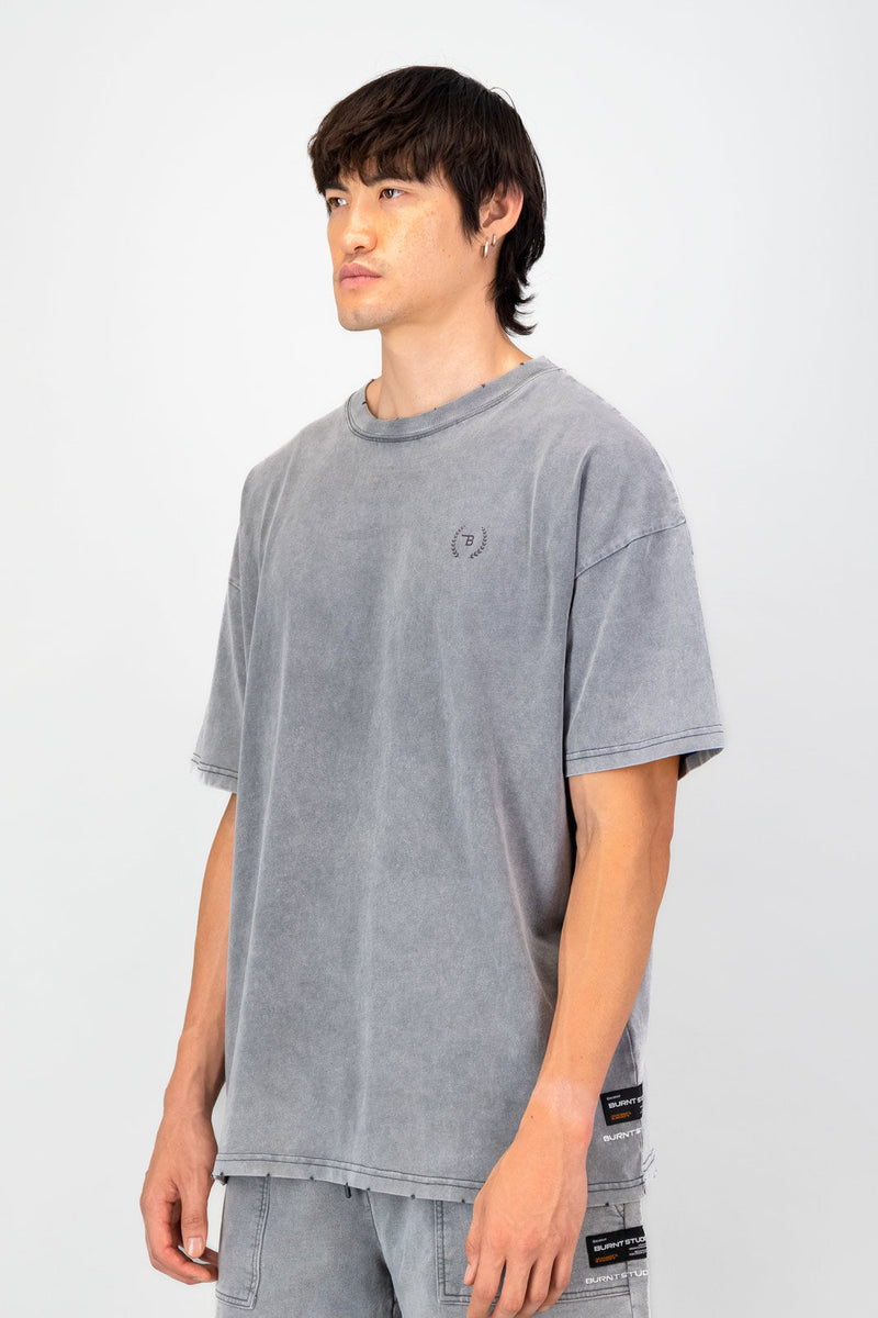 Ultra Heavy Oversized Tee - Light Grey