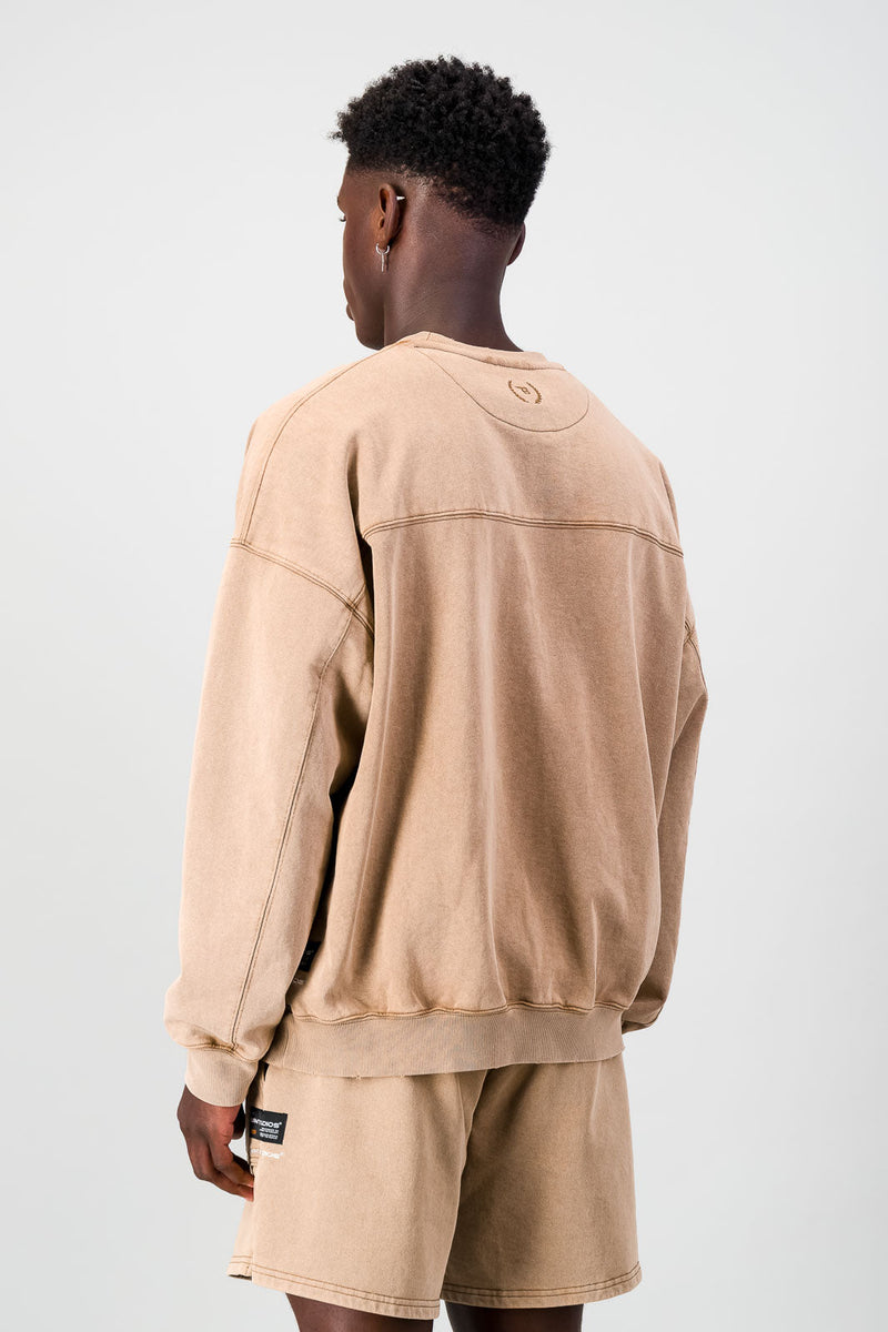 Ultra Heavy Crew Top - Brown