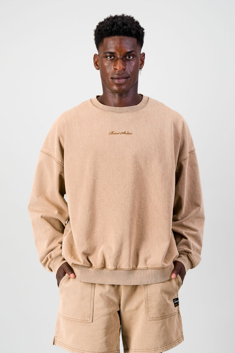 Ultra Heavy Crew Top - Brown