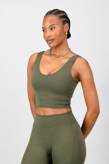 Aria Supportive Tank - Olive