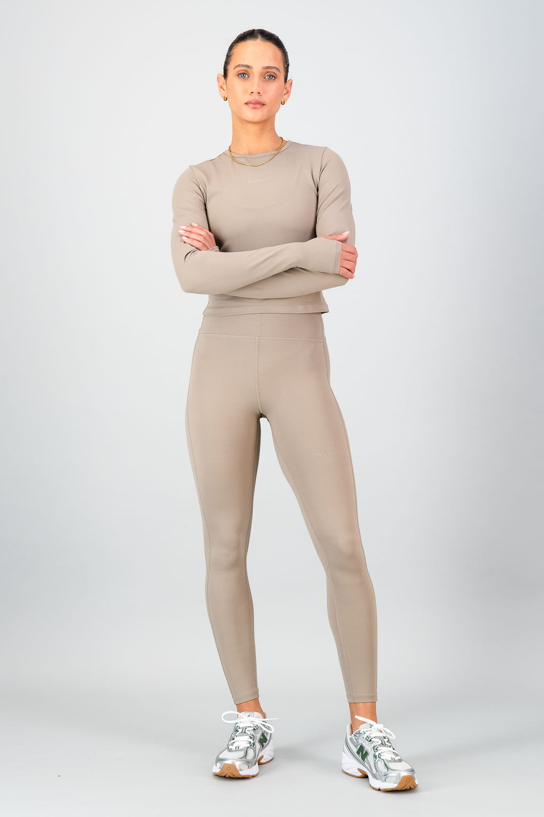 Olivia Fitted Long Sleeve - Cashew