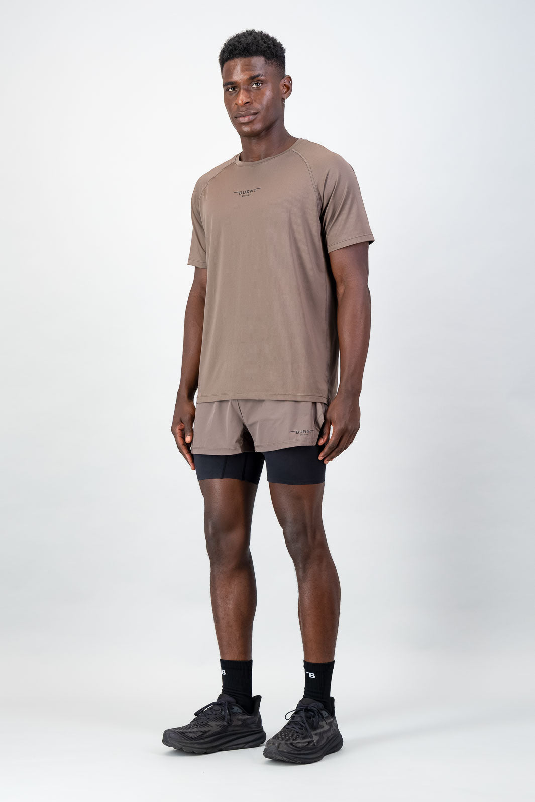 Energy 2-in-1 Short - Brown & Black