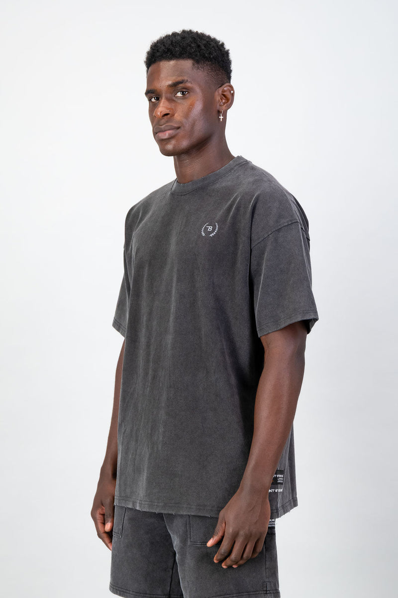 Ultra Heavy Oversized Tee - Acid Black