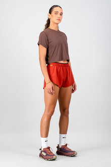 Women's Peak Active Tee - Clay