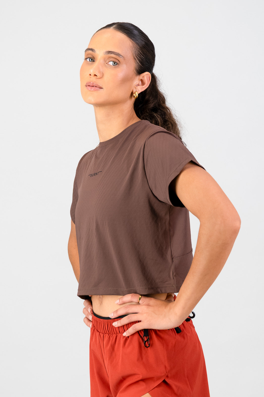 Women's Peak Active Tee - Clay