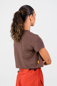 Women's Peak Active Tee - Clay