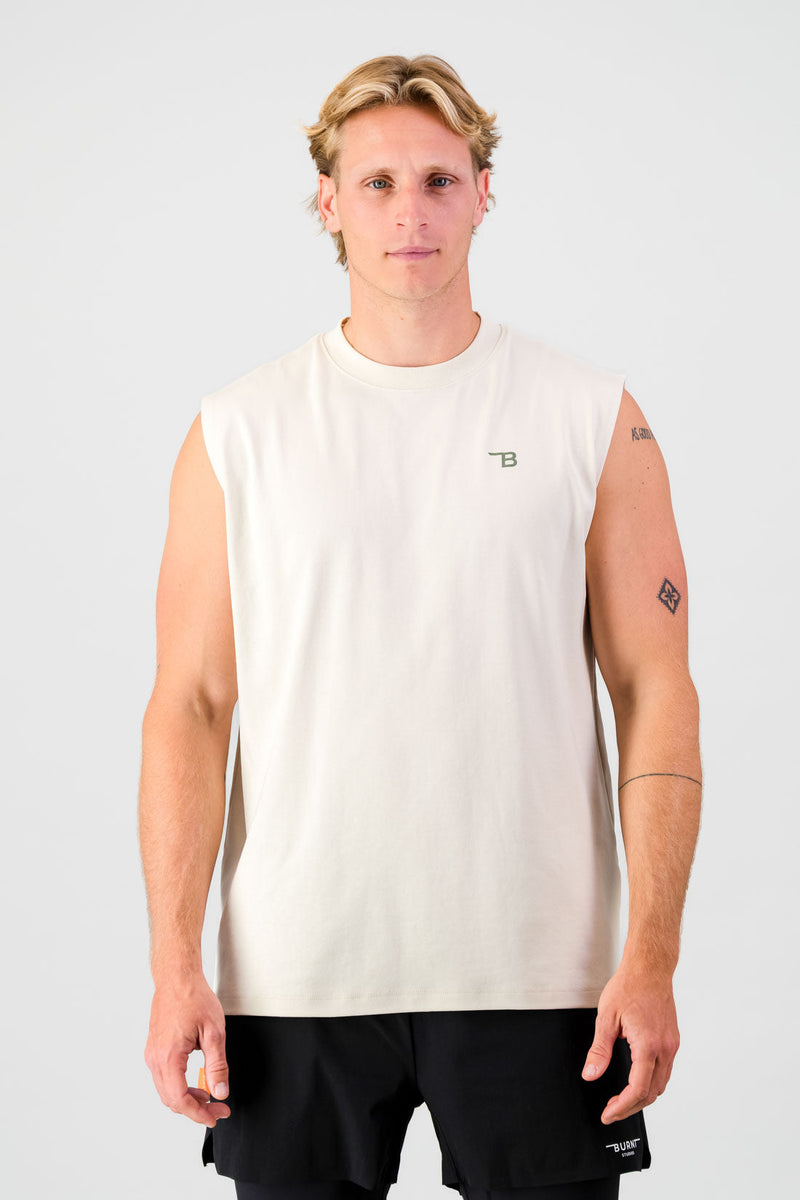 Lightweight Cotton Tank - Cream