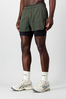 Energy 2-in- 1 Short - Forest Green
